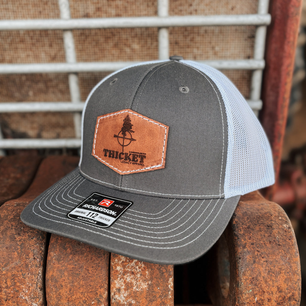 Thicket Apparel Logo Hat | Charcoal & White