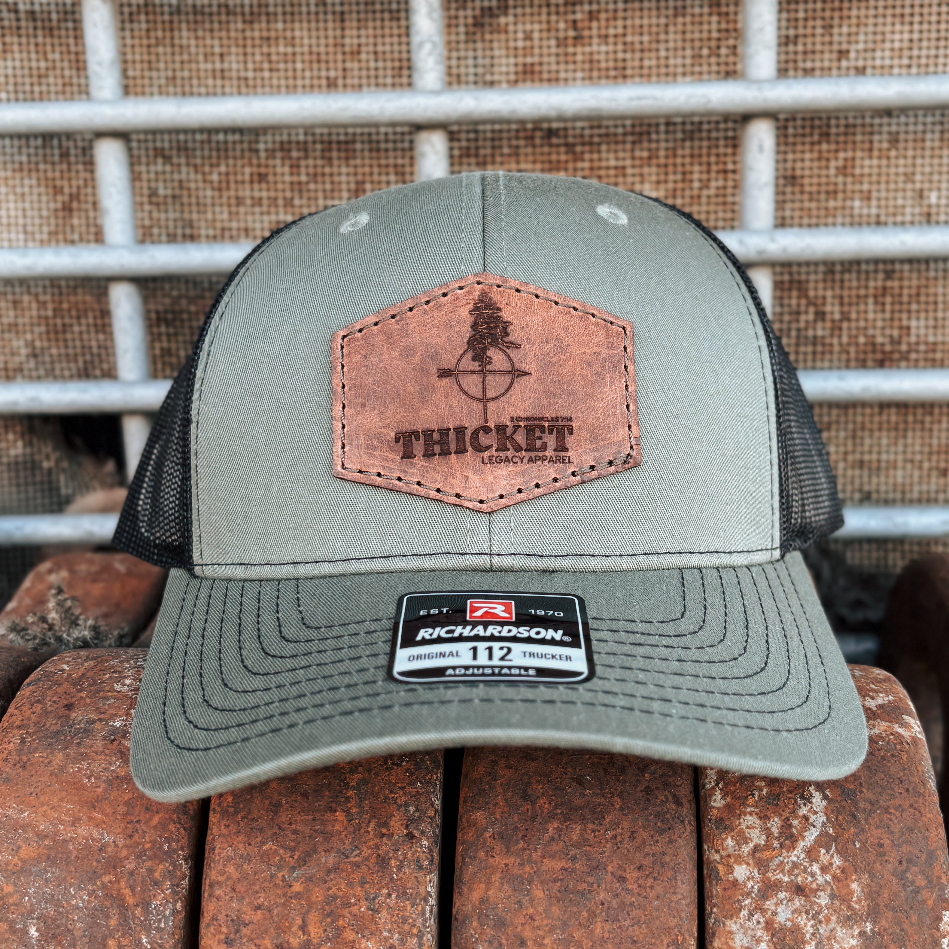 Thicket Apparel Logo Hat | Loden Green & Black
