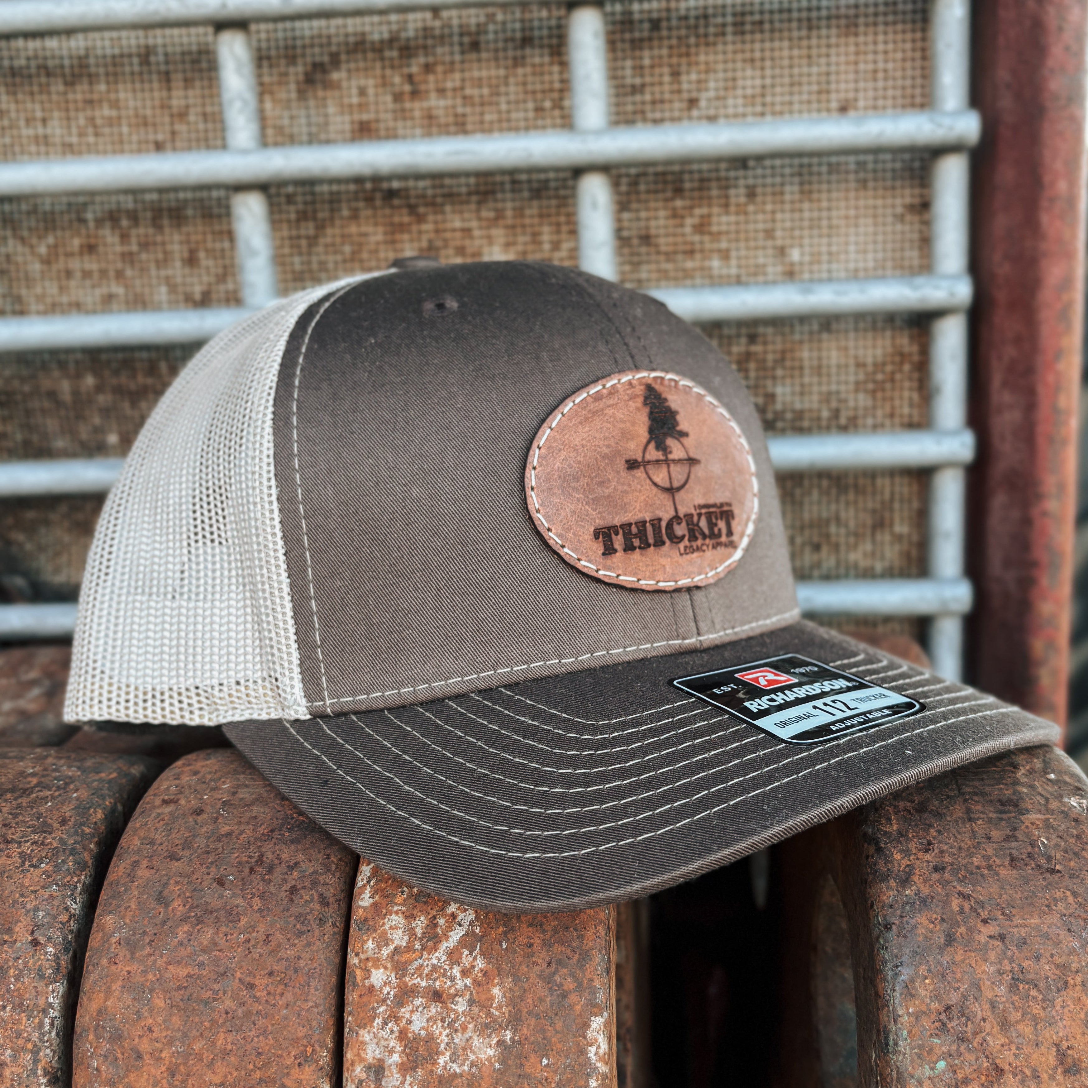 Thicket Apparel Logo Hat | Brown & Khaki