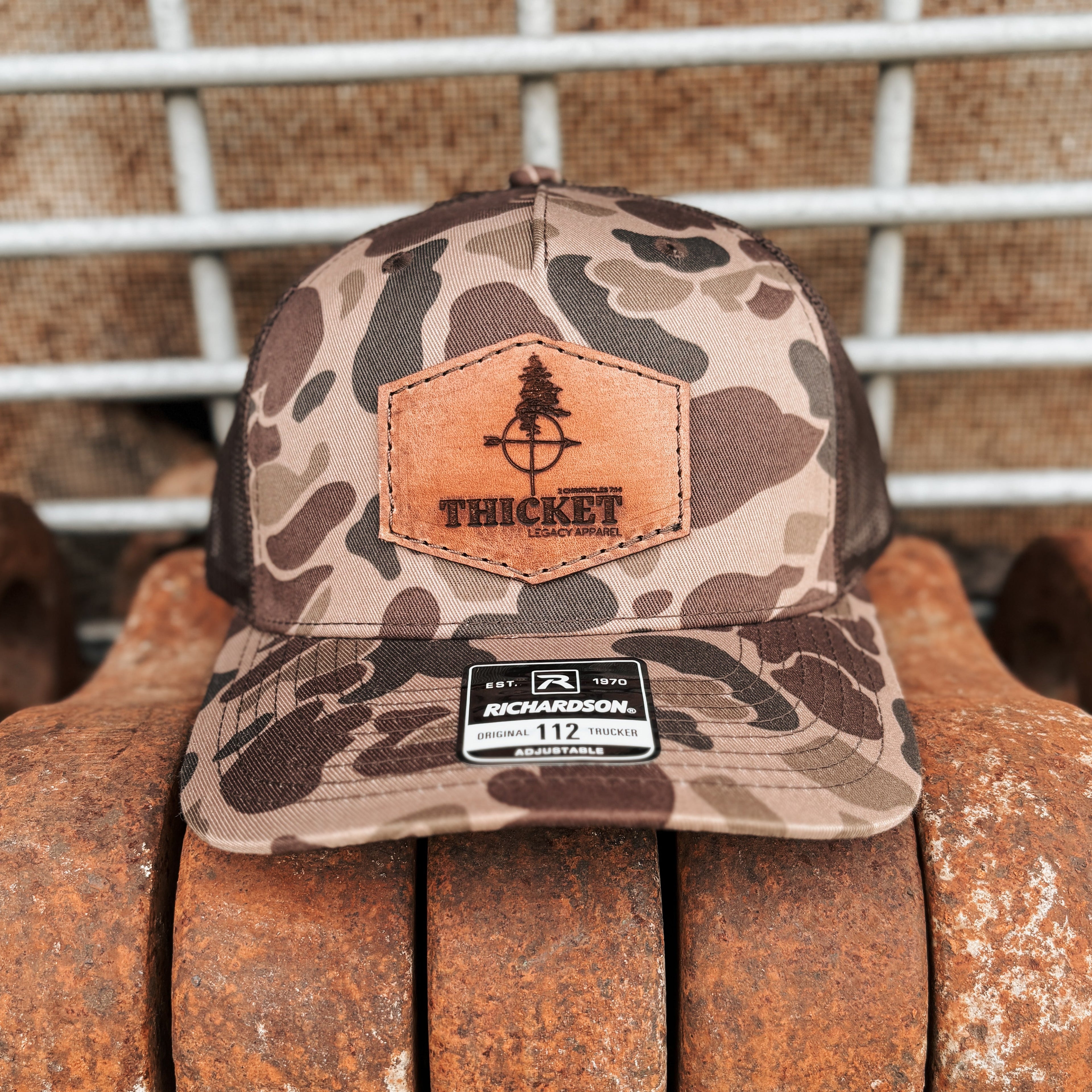 Thicket Apparel Logo Hat | Duck Camo & Brown